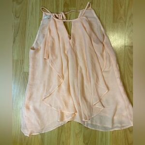 Maurices Peach Ruffle Halter Camisole